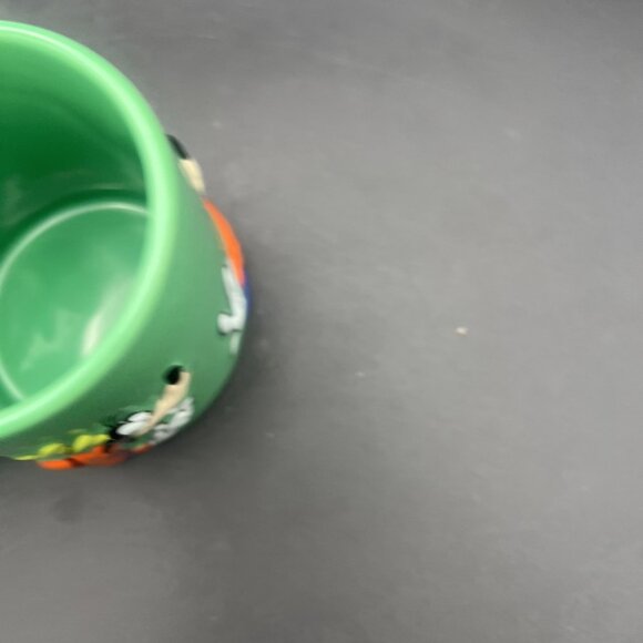 The Disney Store Goofy Character Raised 3D Embossed Ceramic Coffee Mug Cup Green - Picture 7 of 9